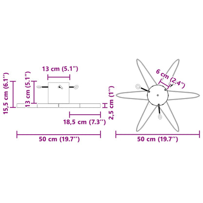 Weihnachtsbaumständer 1.73 Rot 50 x 50 x 15,5 cm Stahl