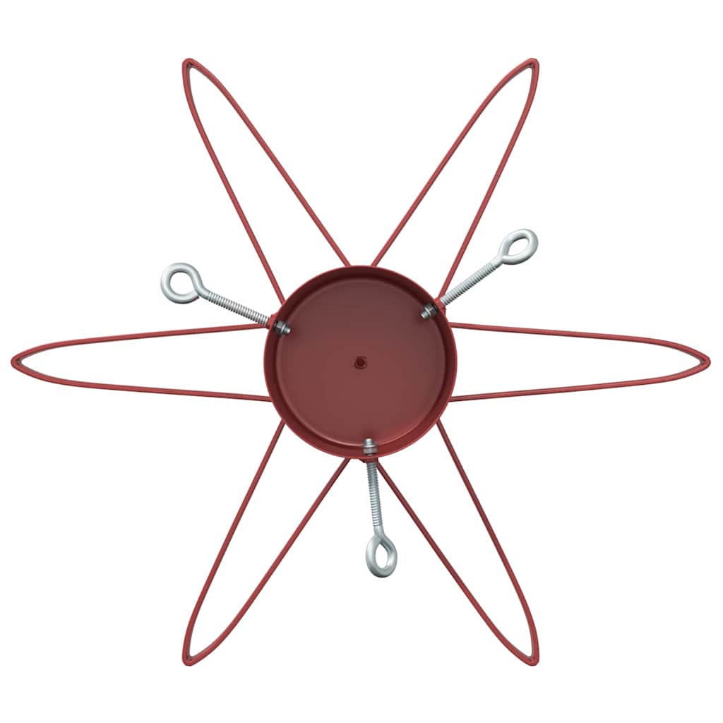 Weihnachtsbaumständer 1.73 Rot 50 x 50 x 15,5 cm Stahl