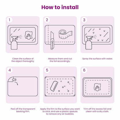 Statische Fensterfolie Transparent 90 x 500 cm PVC