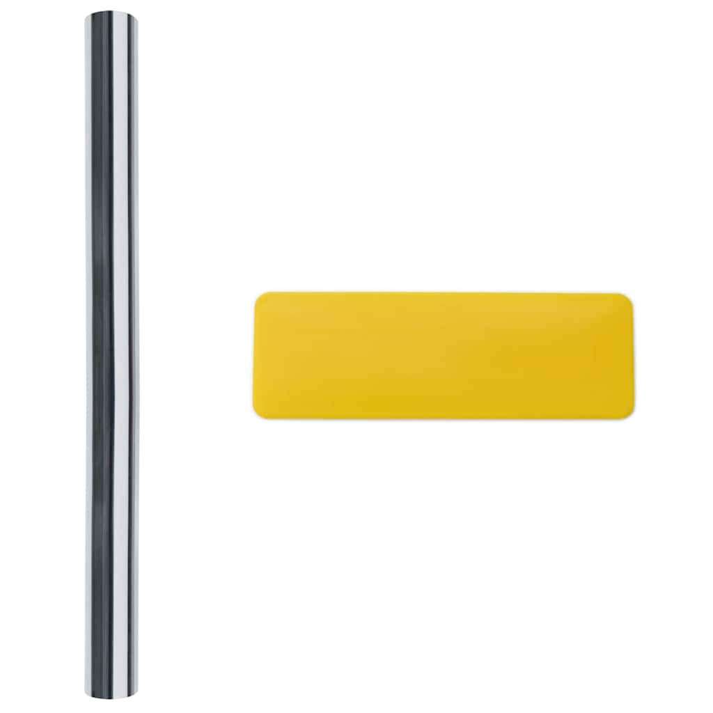 Statische Reflektierende Solarfensterfolie Silber 60 x 2000 cm