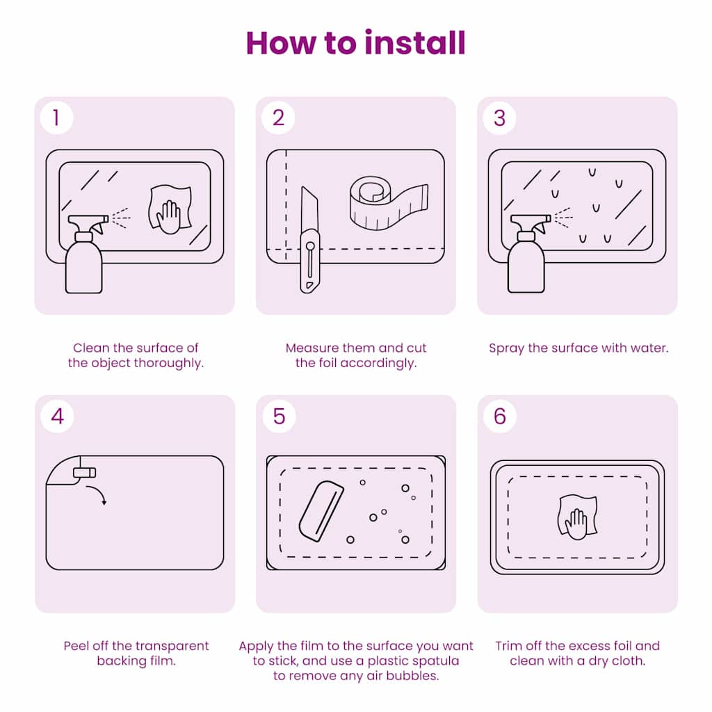 Selbstklebende Fensterfolie Mattierte Streifen 45 x 2000 cm PVC