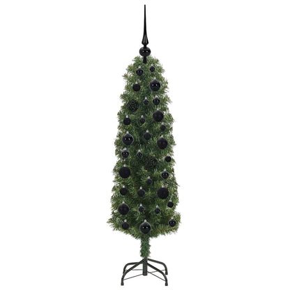 Künstlicher Weihnachtsbaum mit 150 LEDs mit Ständer Grün 120 cm