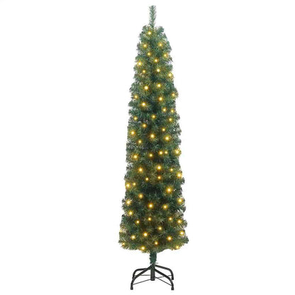 Künstlicher Weihnachtsbaum mit 300 LEDs mit Ständer Grün 210 cm