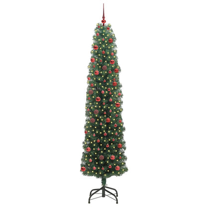 Künstlicher Weihnachtsbaum mit 300 LEDs mit Ständer Grün 210 cm