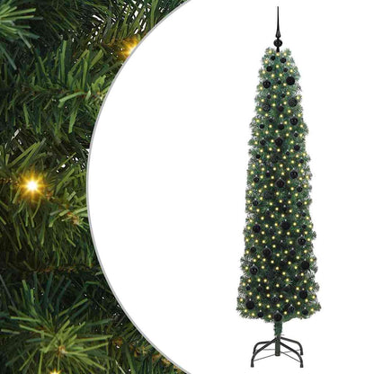 Künstlicher Weihnachtsbaum mit 300 LEDs mit Ständer Grün 210 cm