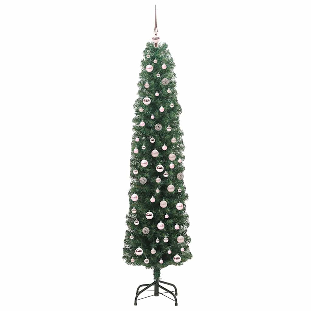 Künstlicher Weihnachtsbaum mit 300 LEDs mit Ständer Grün 210 cm