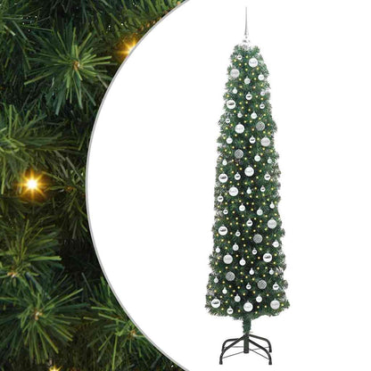 Künstlicher Weihnachtsbaum mit 300 LEDs mit Ständer Grün 210 cm