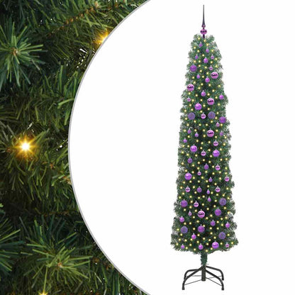 Künstlicher Weihnachtsbaum mit 300 LEDs mit Ständer Grün 210 cm