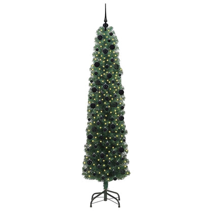 Künstlicher Weihnachtsbaum mit 300 LEDs mit Ständer Grün 240 cm