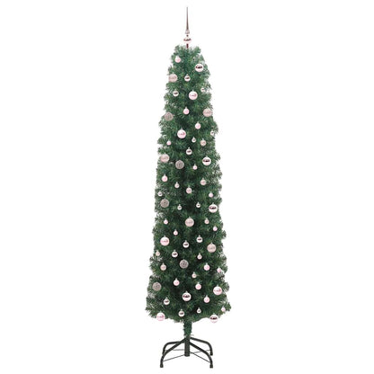 Künstlicher Weihnachtsbaum mit 300 LEDs mit Ständer Grün 240 cm