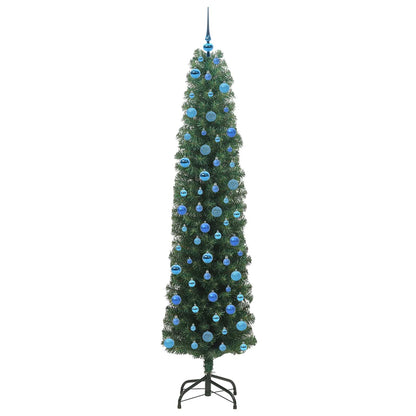 Künstlicher Weihnachtsbaum mit 300 LEDs mit Ständer Grün 240 cm