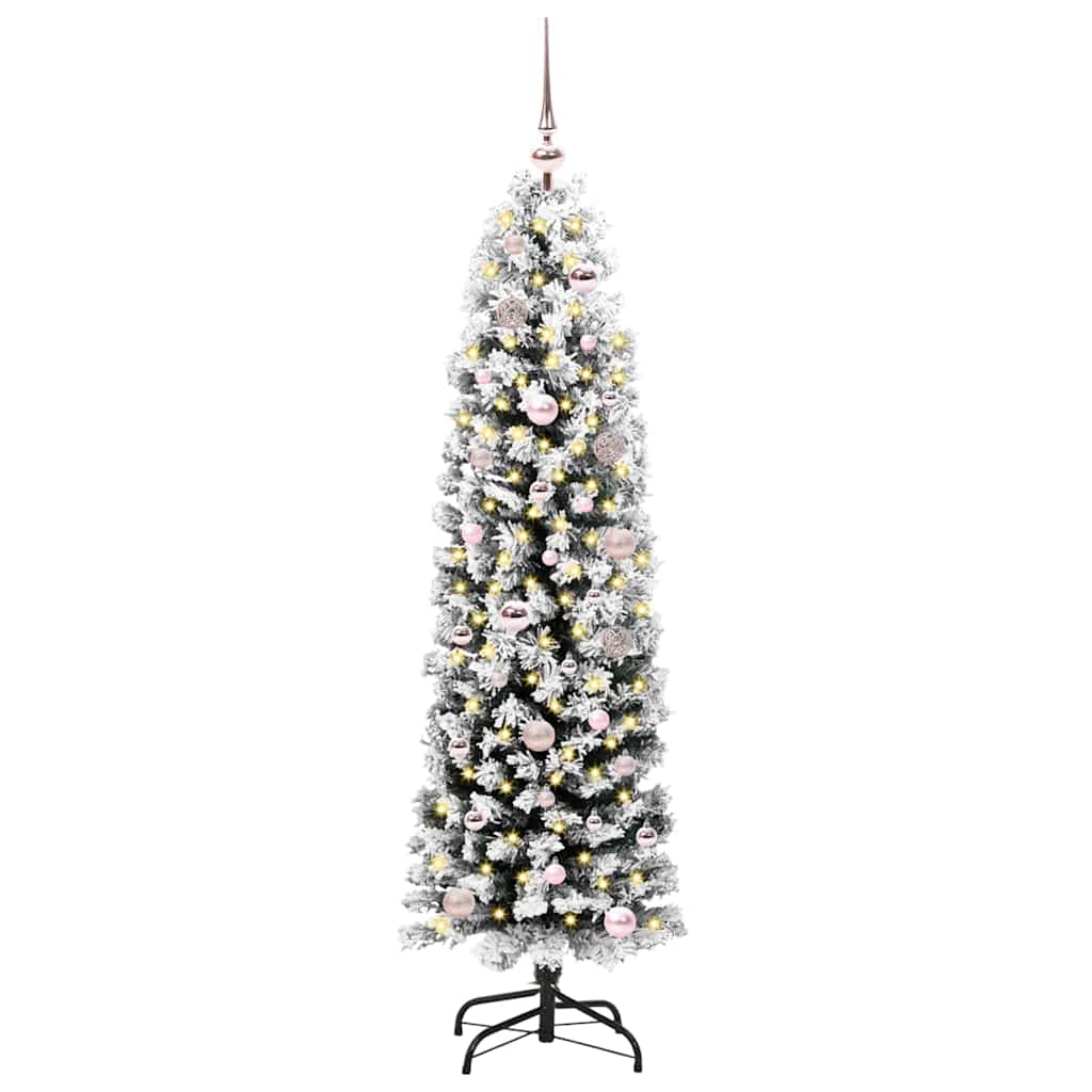 Künstlicher Weihnachtsbaum mit 150 LEDs mit Ständer Grün 150 cm
