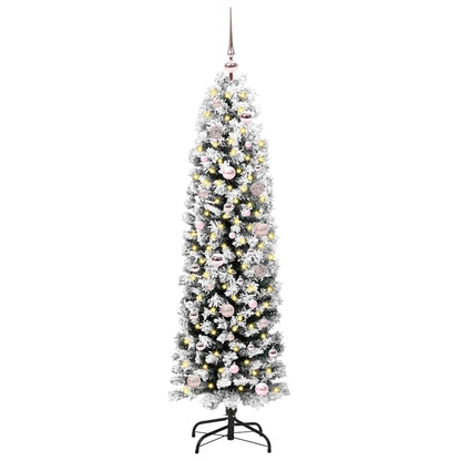 Künstlicher Weihnachtsbaum mit 150 LEDs mit Ständer Grün 150 cm