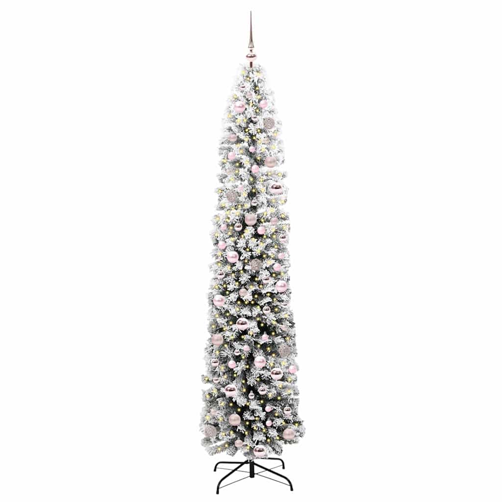 Künstlicher Weihnachtsbaum mit 300 LEDs mit Ständer Grün 210 cm