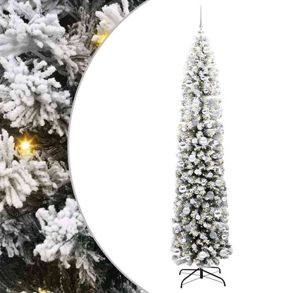 Künstlicher Weihnachtsbaum mit 300 LEDs mit Ständer Grün 210 cm