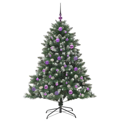 Künstlicher Weihnachtsbaum mit 150 LEDs mit Ständer Grün 150 cm