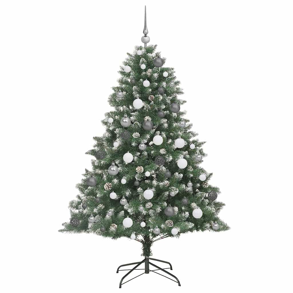 Künstlicher Weihnachtsbaum mit 300 LEDs mit Ständer Grün 180 cm