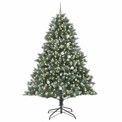Künstlicher Weihnachtsbaum mit 300 LEDs mit Ständer Grün 240 cm