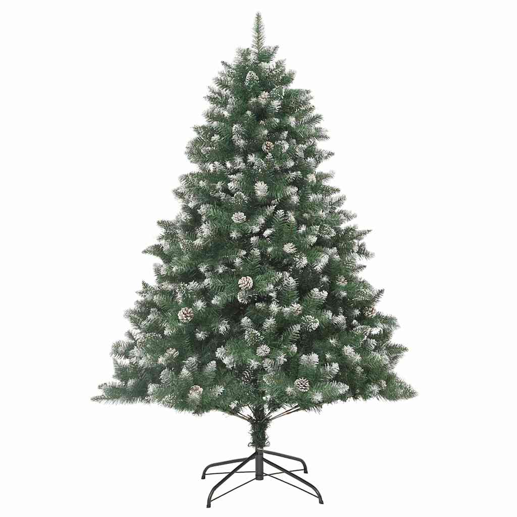 Künstlicher Weihnachtsbaum mit 300 LEDs mit Ständer Grün 240 cm
