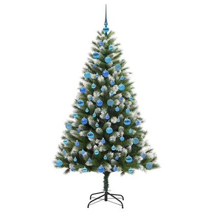Künstlicher schwenkbarer Weihnachtsbaum mit flockigem Schnee