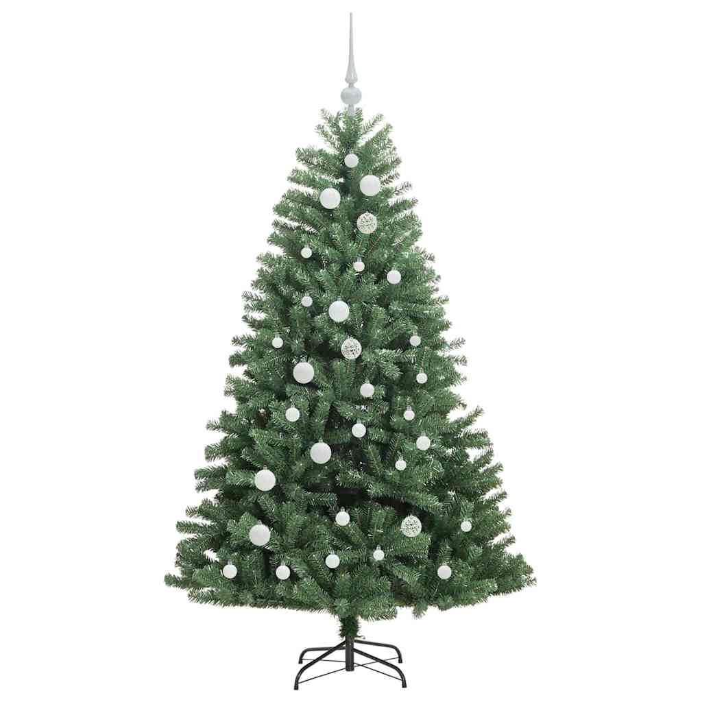 Künstlicher klappbarer Weihnachtsbaum mit 150 LEDs Grün 150 cm