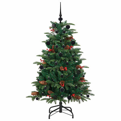 Künstlicher Weihnachtsbaum mit 150 LEDs mit Ständer Grün 150 cm