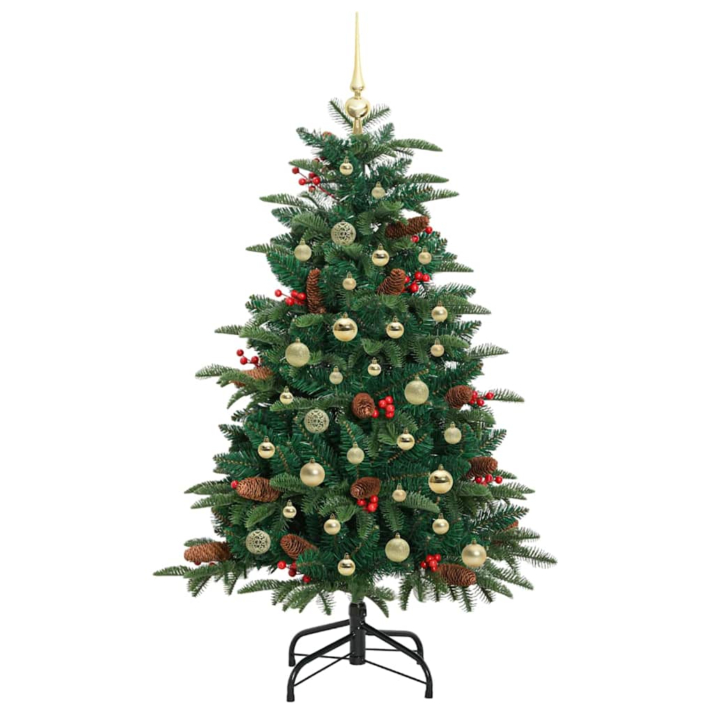 Künstlicher Weihnachtsbaum mit 150 LEDs mit Ständer Grün 150 cm