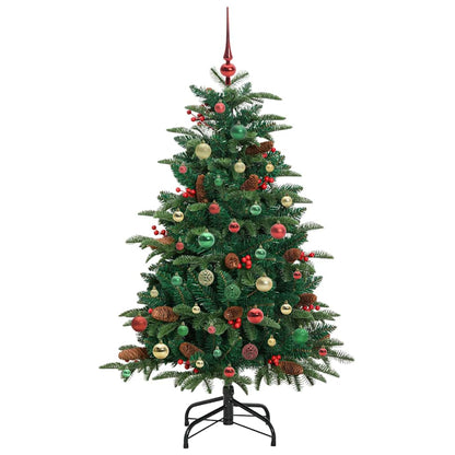 Künstlicher Weihnachtsbaum mit 150 LEDs mit Ständer Grün 150 cm