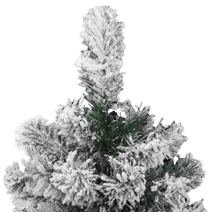 Künstlicher klappbarer Weihnachtsbaum Grün und Weiß 150 cm