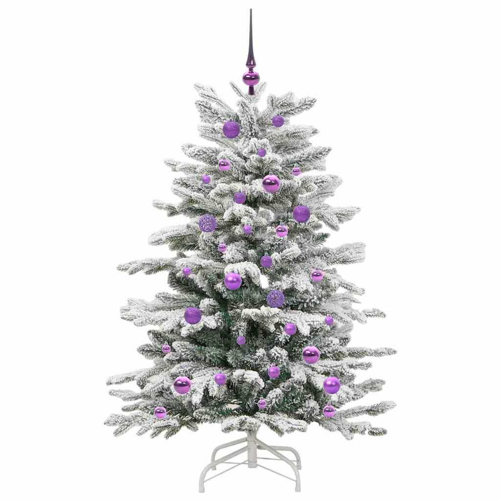 Künstlicher klappbarer Weihnachtsbaum Weiß 150 cm PE und PVC
