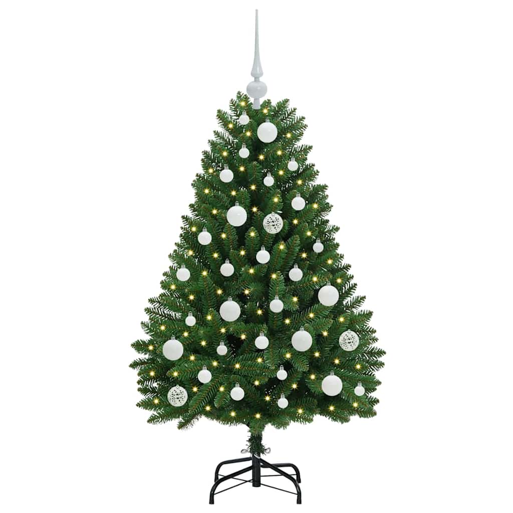 Künstlicher Weihnachtsbaum Grün 120 cm PVC und Metall