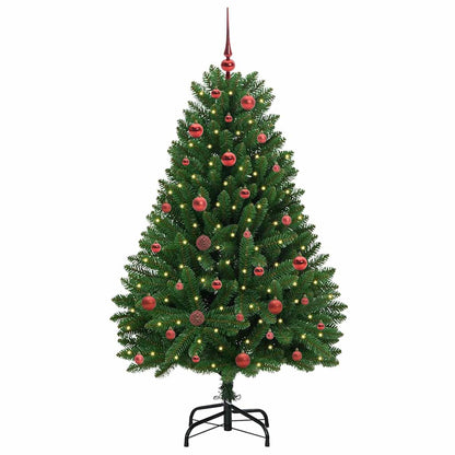 Künstlicher Weihnachtsbaum Grün 150 cm PVC und Metall