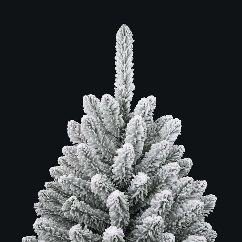 Künstlicher Weihnachtsbaum Grün und Weiß 150 cm PVC und Metall