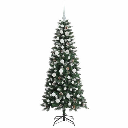 Künstlicher Weihnachtsbaum mit 150 LEDs mit Ständer Grün 150 cm