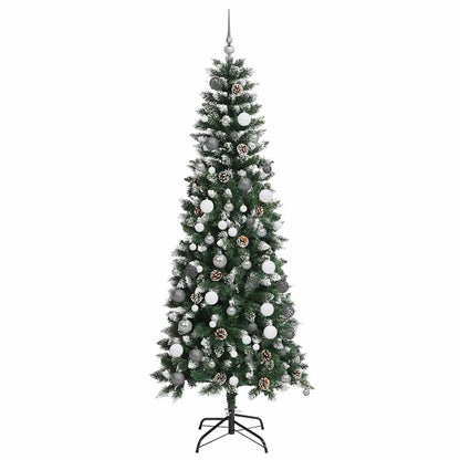 Künstlicher Weihnachtsbaum mit 300 LEDs mit Ständer Grün 210 cm