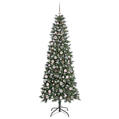 Künstlicher Weihnachtsbaum mit 300 LEDs mit Ständer Grün 210 cm