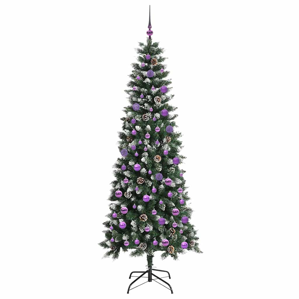 Künstlicher Weihnachtsbaum mit 300 LEDs mit Ständer Grün 210 cm
