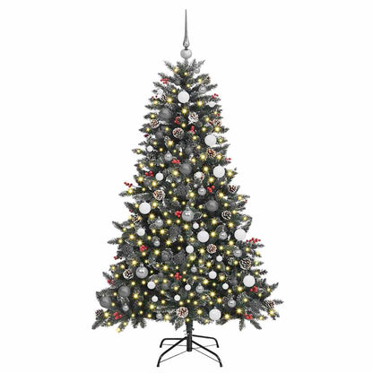 Künstlicher Weihnachtsbaum Grün 180 cm PVC, Plastik und Stahl