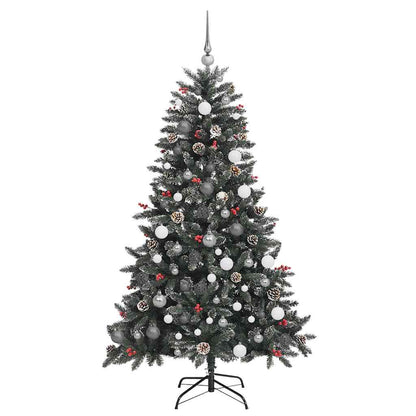 Künstlicher Weihnachtsbaum Grün 180 cm PVC, Plastik und Stahl
