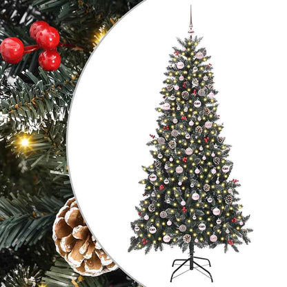 Künstlicher Weihnachtsbaum Grün 240 cm PVC, Plastik und Stahl