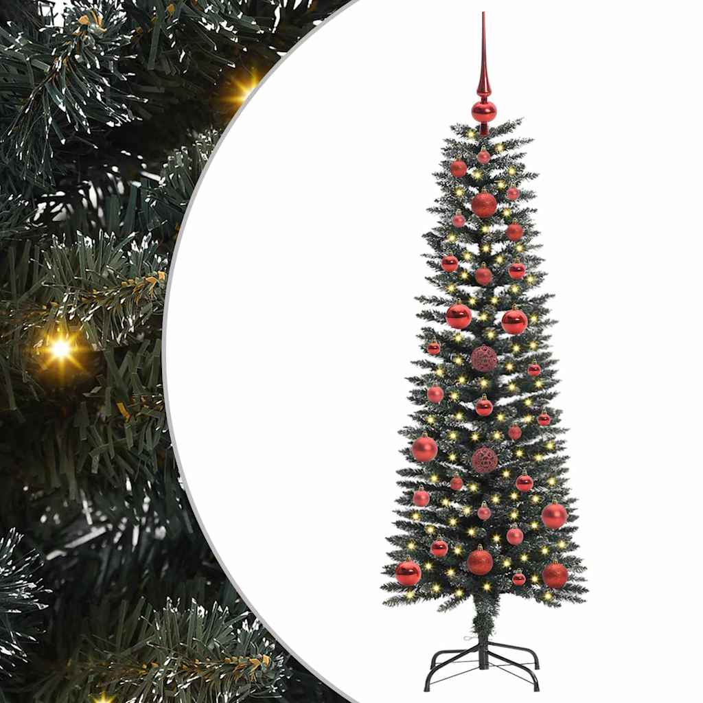 Künstlicher Weihnachtsbaum mit 150 LEDs mit Ständer Grün 120 cm