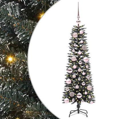 Künstlicher Weihnachtsbaum mit 150 LEDs mit Ständer Grün 120 cm
