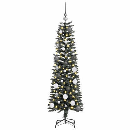 Künstlicher Weihnachtsbaum mit 150 LEDs mit Ständer Grün 150 cm