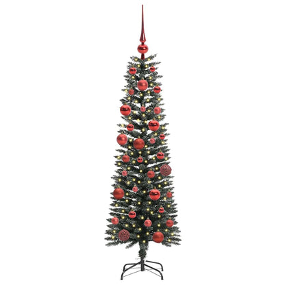 Künstlicher Weihnachtsbaum mit 150 LEDs mit Ständer Grün 150 cm