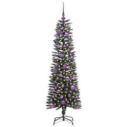 Künstlicher Weihnachtsbaum mit 150 LEDs mit Ständer Grün 150 cm
