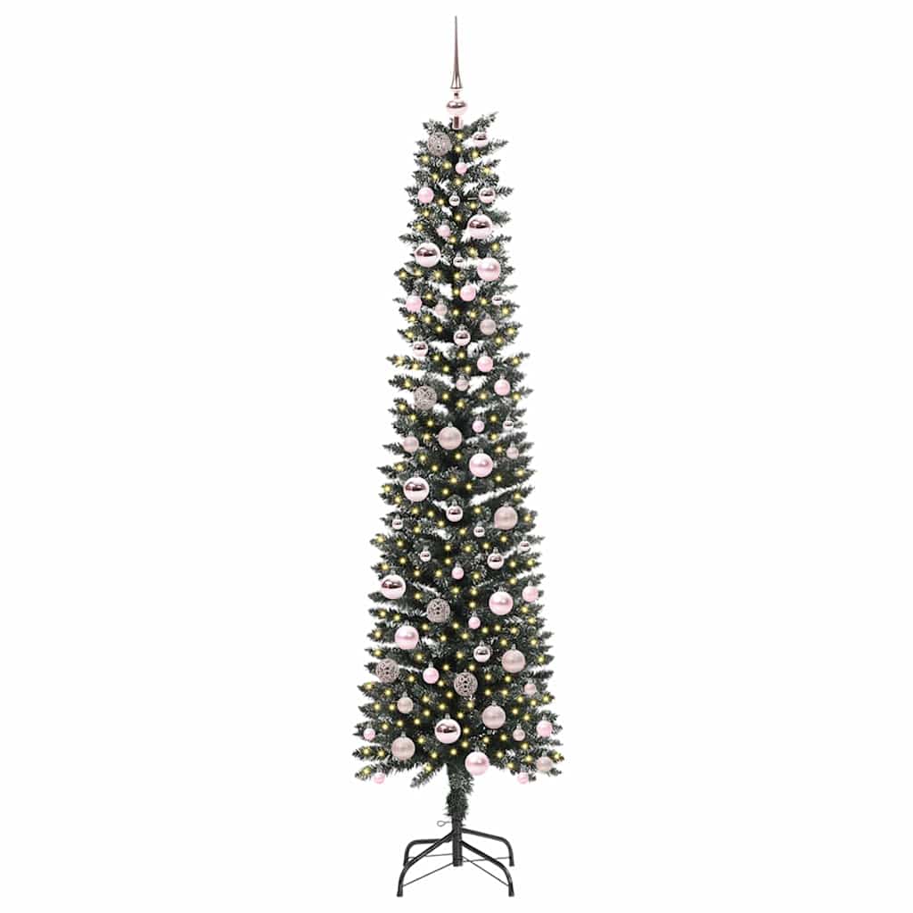 Künstlicher Weihnachtsbaum mit 300 LEDs mit Ständer Grün 210 cm