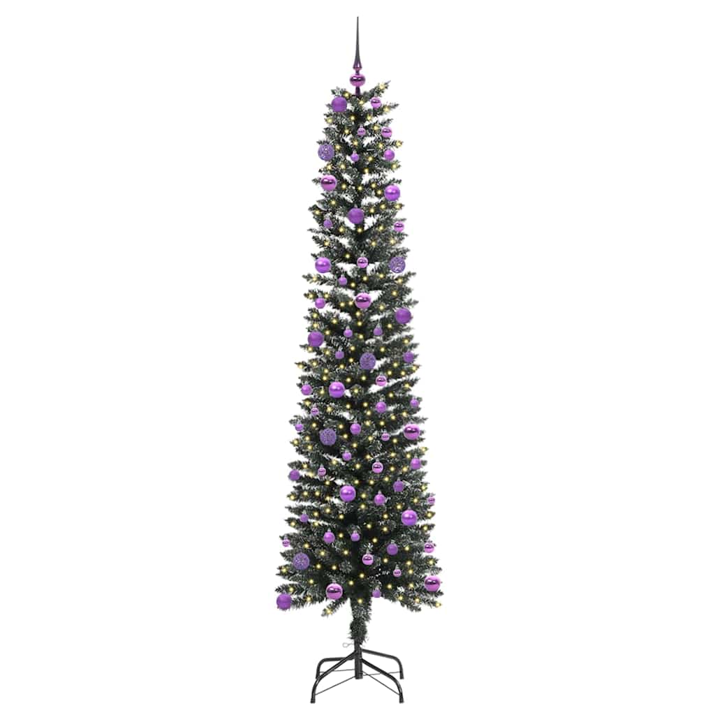 Künstlicher Weihnachtsbaum mit 300 LEDs mit Ständer Grün 210 cm