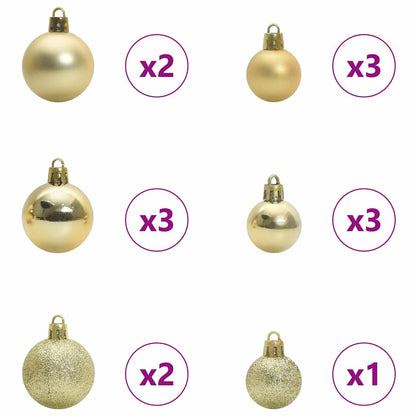 Künstlicher geflammter Weihnachtsbaum 150 LEDs Grün 150 cm