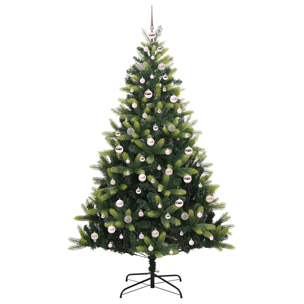 Künstlicher Klapp-Weihnachtsbaum mit 300 LEDs Grün 210 cm