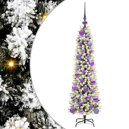 Künstlicher Weihnachtsbaum mit 150 LEDs mit Ständer Weiß 120 cm